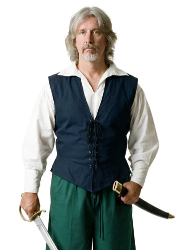 Piratenweste blau schöne - blau,