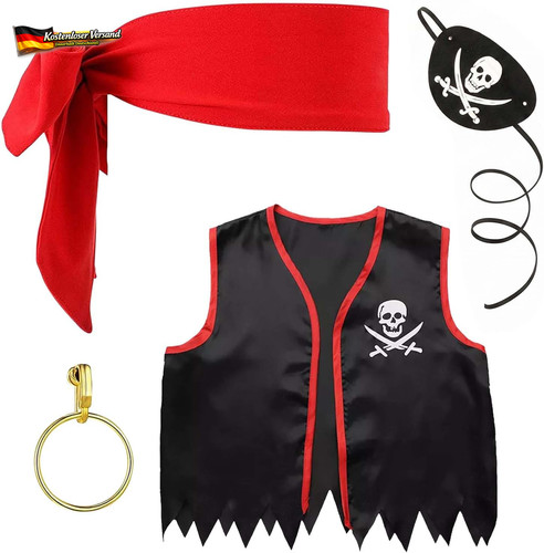 Kinder piratenkostüm set - piratenkostüm,