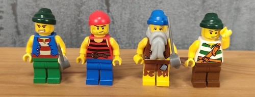 Lego piraten minifiguren - piraten, 4x