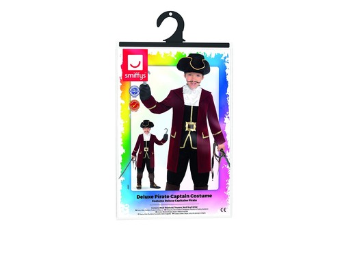 Smiffys deluxe piratenkapitän - smiffys,