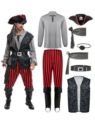 Piratenkostüm für herren - piratenkostüm,